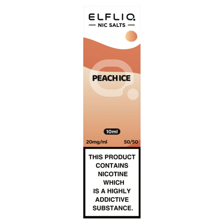 ElfLiq ELiquid By Elf Bar 10ml Peach Ice - Vapesdirect