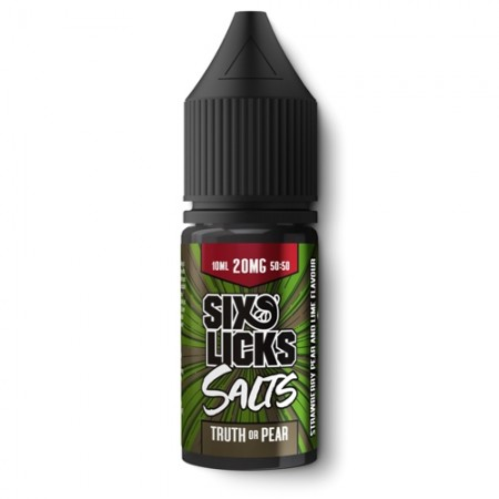 Six Licks Nic Salt Eliquid - Truth or Pear - vapesdirect