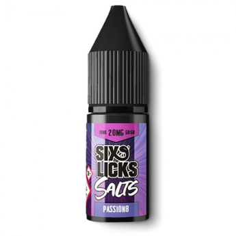 Six Licks Nic Salt Eliquid - Passion8 - vapesdirect