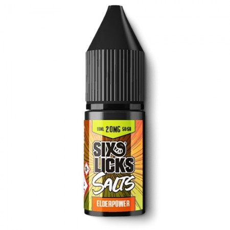 Six Licks Nic Salt Eliquid - Elderpower - vapesdirect