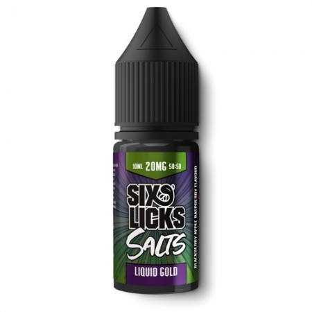 Six Licks Nic Salt Eliquid - Liquid Gold - vapesdirect