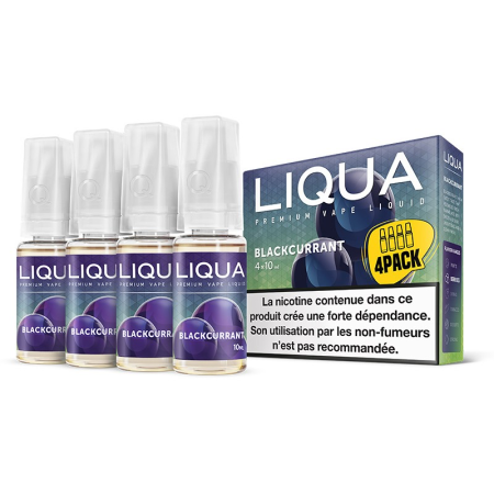 Liqua 10ml 4-Pack Blackcurrant