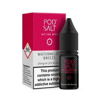 Pod Salts Watermelon Breeze 10ml Nic Salt Eliquid - vapesdirect