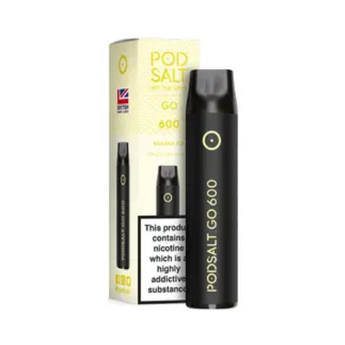 Pod Salt Go 600 Puff Bar - Banana Ice - vapesdirect