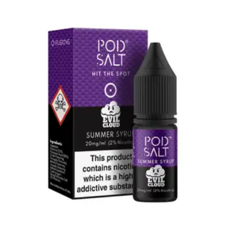 Pod Salts Fusions - Summer Syrup 10ml Nic Salt Eliquid - vapesdirect