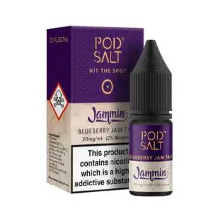 Pod Salts Fusions - Blueberry Jam Tart 10ml Nic Salt Eliquid - vapesdirect