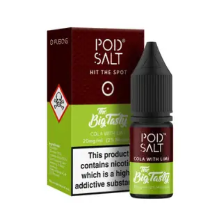 Pod Salts Fusions - Cola and Lime 10ml Nic Salt Eliquid - vapesdirect