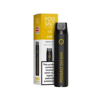 Pod Salt Go 600 Puff Bar - Mango Ice - vapesdirect