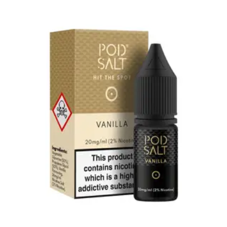 Pod Salts Vanilla 10ml Nic Salt Eliquid - vapesdirect