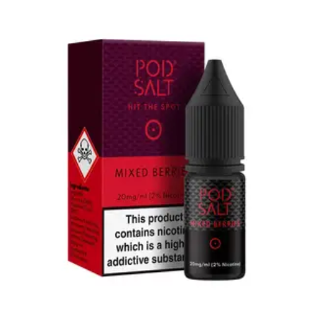 Pod Salts Mixed Berries 10ml Nic Salt Eliquid - vapesdirect