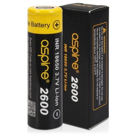 Aspire 18650 Battery 2600 mah - vapesdirect