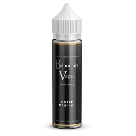Billionaire Vapes 50/100ml Shortfill Grape Menthol - vapesdirect