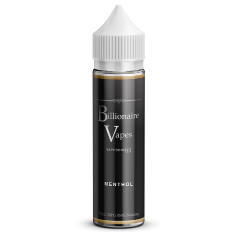 Billionaire Vapes 50/100ml Shortfill Menthol - vapesdirect