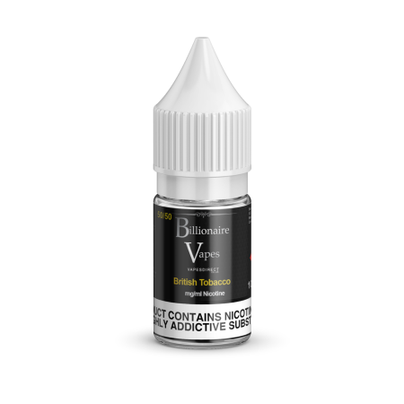 Billionaire Vapes 50/50 Eliquid 10ml British Tobacco - vapesdirect