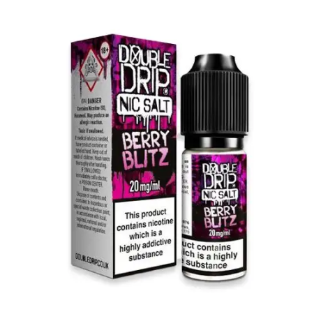 Double Drip Nic Salts Eliquid Berry Blitz - Vapesdirect