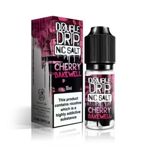 Double Drip Nic Salts Eliquid Cherry Bakewell Tart - vapesdirect