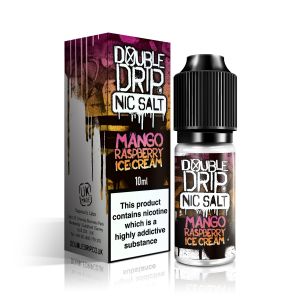 Double Drip Nic Salts Eliquid Mango Raspberry Ice Cream - vapesdirect