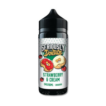 Doozy Seriously Donuts 100ml Shortfill Strawberries and Cream - vapesdirect