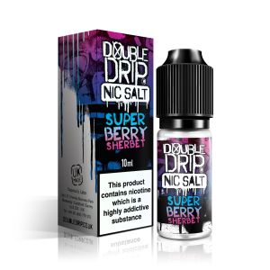 Double Drip Nic Salts Eliquid Super Berry Sherbert - vapesdirect