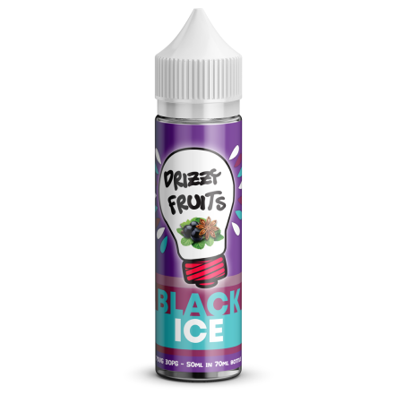 Drizzy Fruits 50ml Shortfill Black Ice - vapesdirect