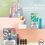 Elf Bar Mate 500 Pod Device Battery - vapesdirect