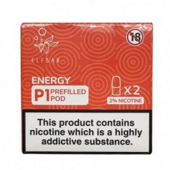 Elf Bar P1 Pre Filled Pods - Energy - vapesdirect