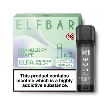 Elf Bar Elfa Replacement Pods Cranberry Grape