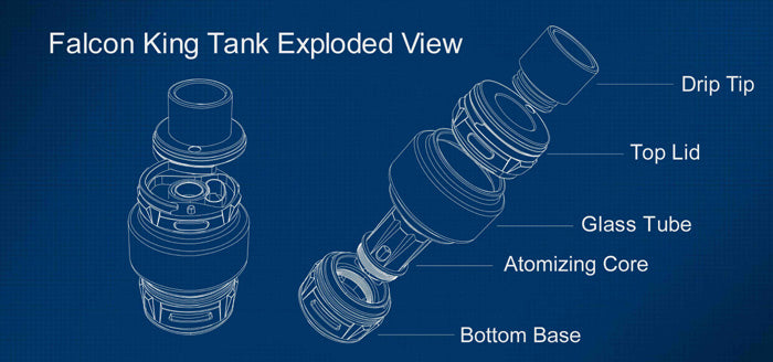 HorizonTech King Falcon Sub Ohm Tank - vapesdirect