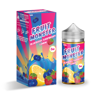 Fruit Monster 100ml Shortfill Blueberry Raspberry Lemon - vapesdirect