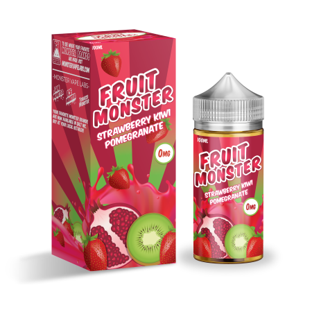 Fruit Monster 100ml Shortfill Strawberry Kiwi Pomegranate - vapesdirect