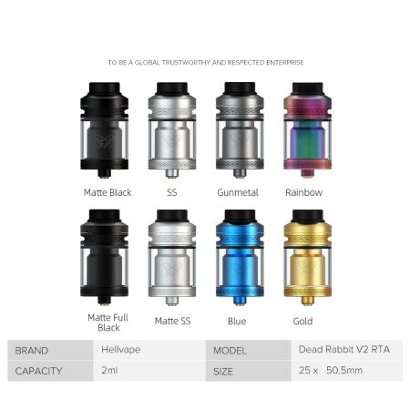 Hellvape Dead Rabbit V2 RTA Tank - Free UK Delivery - vapesdirect