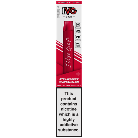 IVG Disposable Air Bar Plus- Strawberry Watermelon - vapesdirect