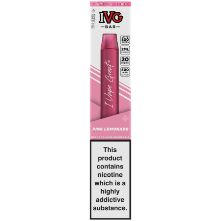 IVG Disposable Air Bar Plus- Pink Lemonade - vapesdirect