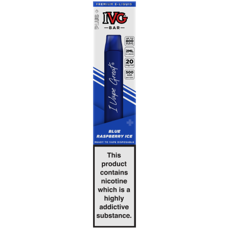 IVG Disposable Air Bar Plus - Blue Raspberry Ice - vapesdirect