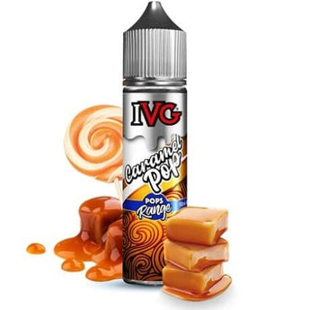 IVG Pop's 50ml Shortfill - Caramel Lollipop - vapesdirect