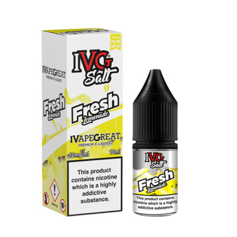 IVG 10ml Nic Salts - Fresh Lemonade - vapesdirect