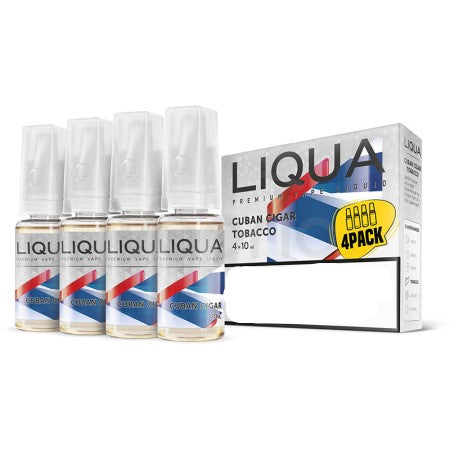 Liqua 10ml 4-Pack Cuban Cigar - vapesdirect