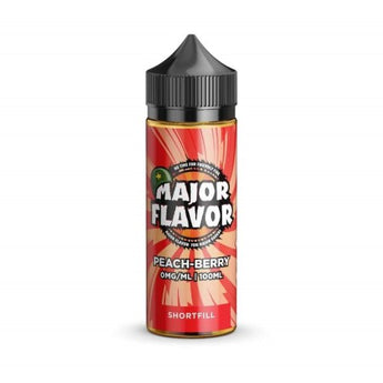 Major Flavor 100ml Shortfill Peachberry - vapesdirect