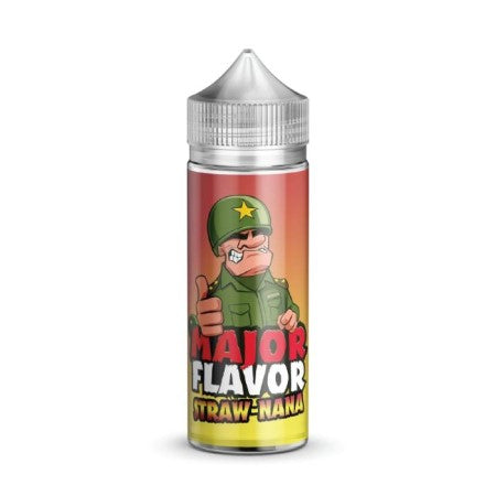 Major Flavor 100ml Shortfill Straw-Nana - vapesdirect
