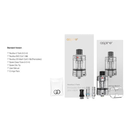 Aspire Nautilus 3 Tank - vapesdirect