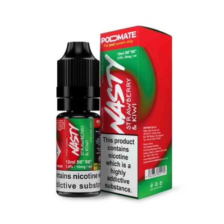 Nasty Pod Mate 10ml Nic Salts - Strawberry Kiwi - Vapesdirect