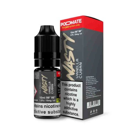 Nasty Pod Mate 10ml Nic Salts - Vanilla Cuban - Vapesdirect
