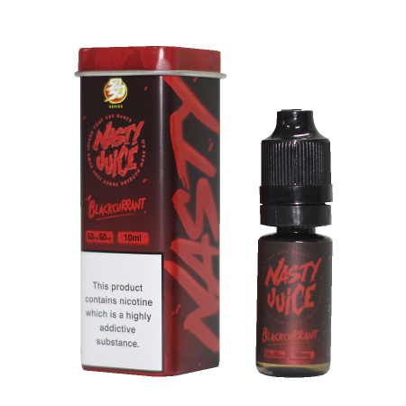 Nasty Juice 50/50 10ml Series Blackcurrant - Bad Blood - vapesdirect