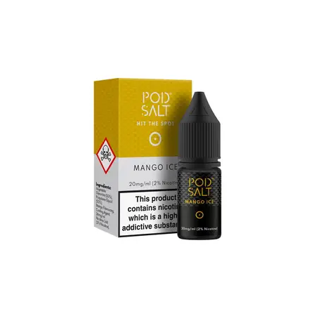 Pod Salts Mango Ice 10ml Nic Salt Eliquid - vapesdirect