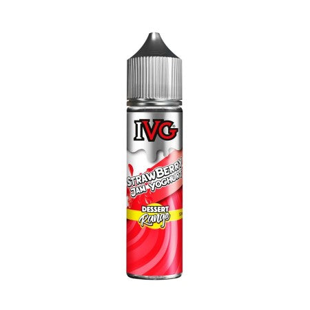 IVG Dessert Range 50ml Shortfill - Strawberry Jam Yoghurt - vapesdirect