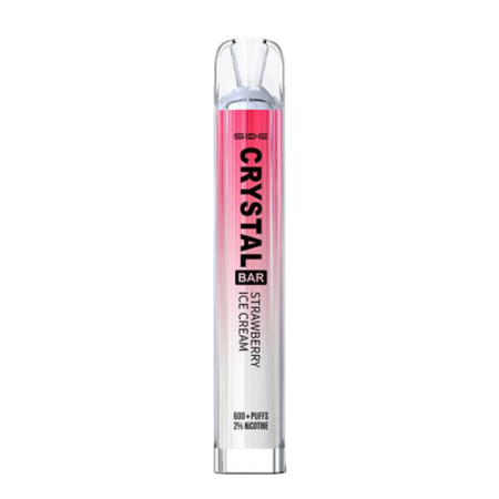 SKE Crystal Disposable Vape Bar - Strawberry Ice Cream - Vapesdirect
