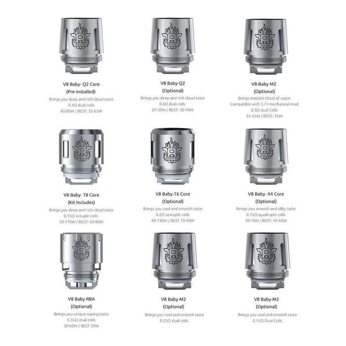 Smok Baby V8 Coil Replacements 5 Pack - vapesdirect
