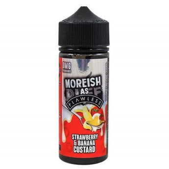Moreish As Flawless Custard 50ml Shortfill - Strawberry and Banana Custard - vapesdirect