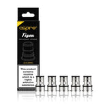 Aspire Tigon Replacment Coils 5pk - vapesdirect