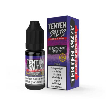 TenTen Salts 10ml - Blackcurrant Aniseed - Vapesdirect